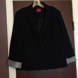 Black double pocket blazer